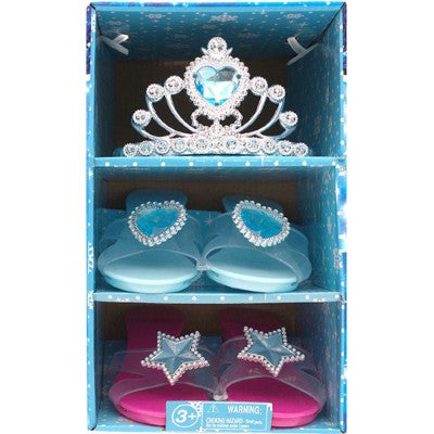 Deluxe Princess Set with 2 Pairs of Shoes and Tiara (1ct.)
