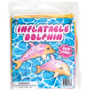Inflatable Toy Dolphin Donut 36in (12pcs)