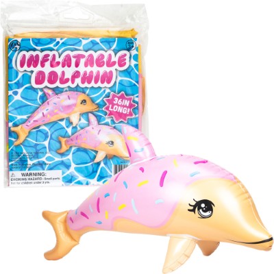 Inflatable Toy Dolphin Donut 36in (12pcs)