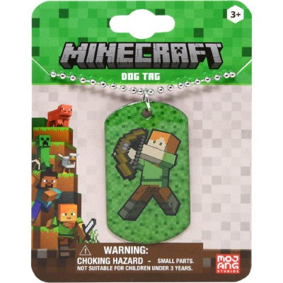Minecraft™ Dogtag Necklace on Card (24pcs)
