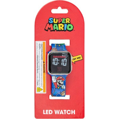 Mario & Luigi LED Watch With Printed Strap (1ct.)