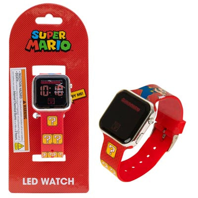 Super Mario™ LED Watch with Printed Straps (1ct.)