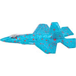 Foam Jet Fighter with Light 9in (12pcs)