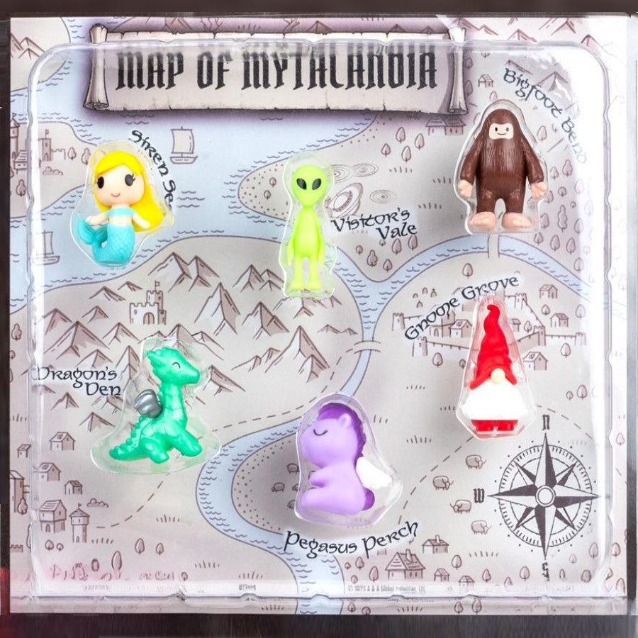 white front display card of Myth Mix Figurines