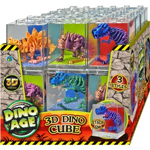 Dino Age 3D Dino Cube Asst (24pcs)