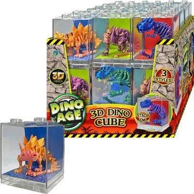 Dino Age 3D Dino Cube Asst (24pcs)