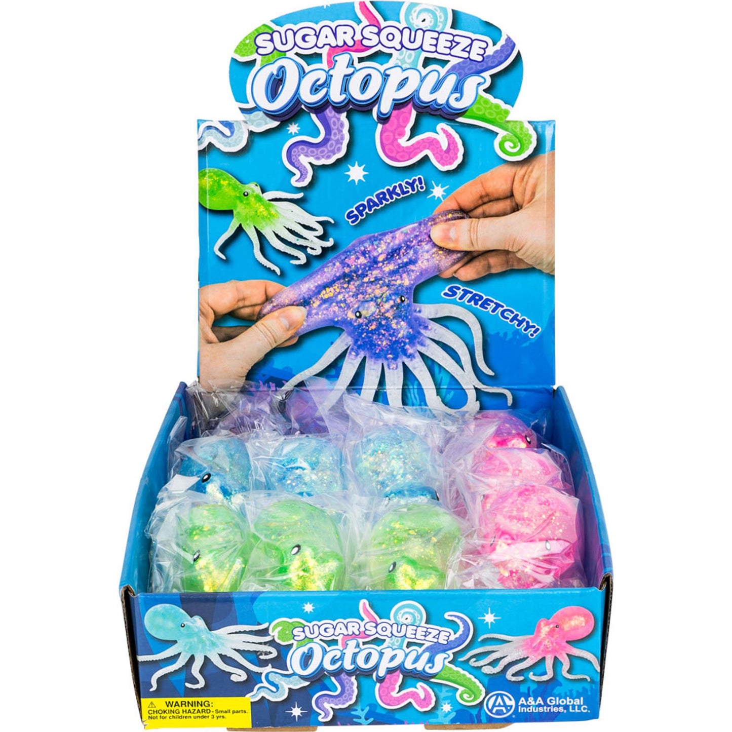 Squeeze Sugar Octopus 7in (12pcs)