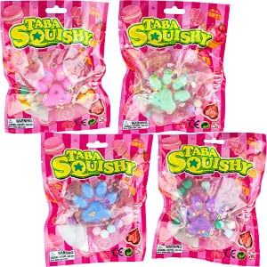 TABA Light Up Squishy Gummy Cat Paw 2.7in (12pcs)