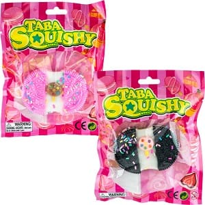 TABA Squishy Gummy Cookie with Lollipop in Middle (12pcs)