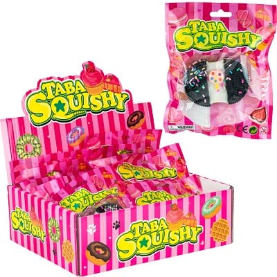 TABA Squishy Gummy Cookie with Lollipop in Middle (12pcs)
