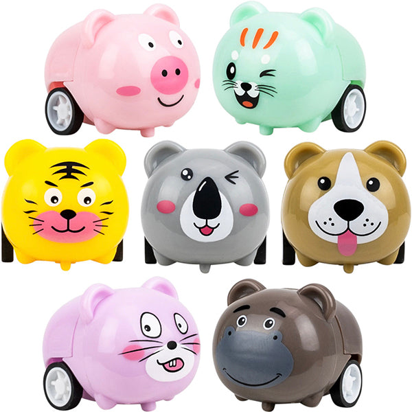 Pullback Animal Racers 1.25in Asst (100pcs)