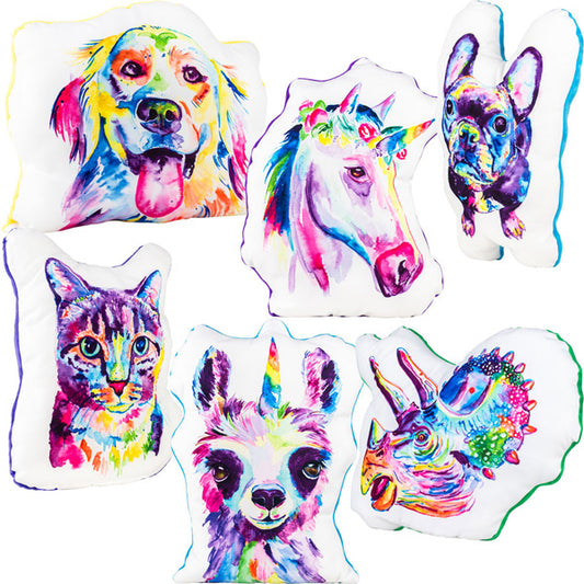 Jenn Seeley Animal Shaped Plush 14in Asst