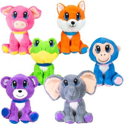 Neon Animal Plush 8in Asst