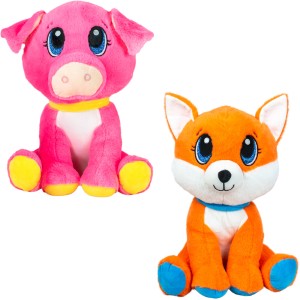 Neon Animal Plush 14in Asst