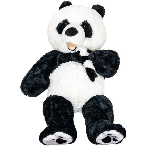 Panda with Baby Plush 51in