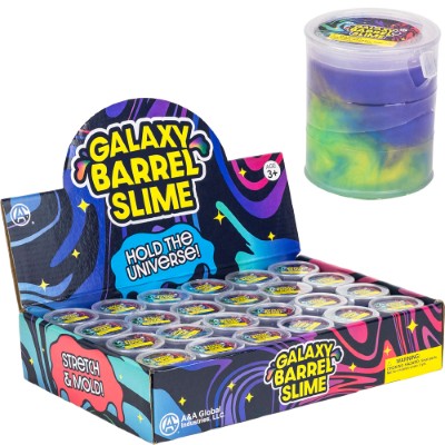 Galaxy Barrel Slime 2in Display Box (24 pcs)