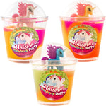 Multi-Color Putty 4.5in Container with Unicorn Inside (12 pcs)