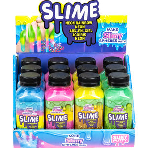 Tye Dye Slime in Bottle 5in (12pcs)