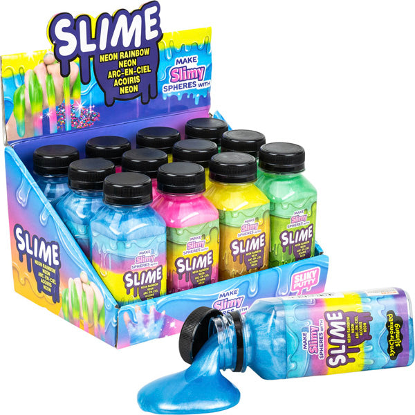 Tye Dye Slime in Bottle 5in (12pcs)