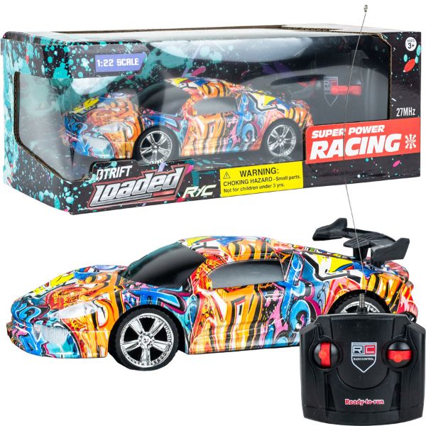 Remote Control Graffiti 1:22 Scale 4 Function Racing Car
