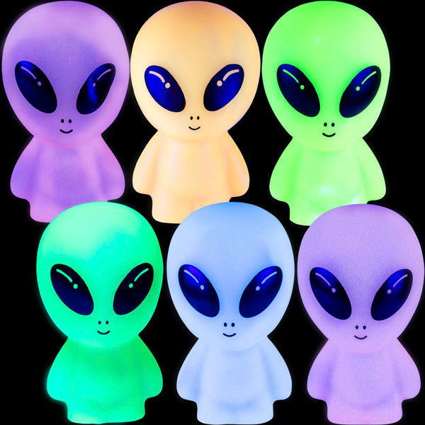 Glow-in-the-Dark Aliens 6in (12pcs) | Gumball.com
