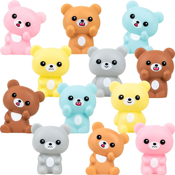 Rubber Colorful Bears 6in (12pcs)