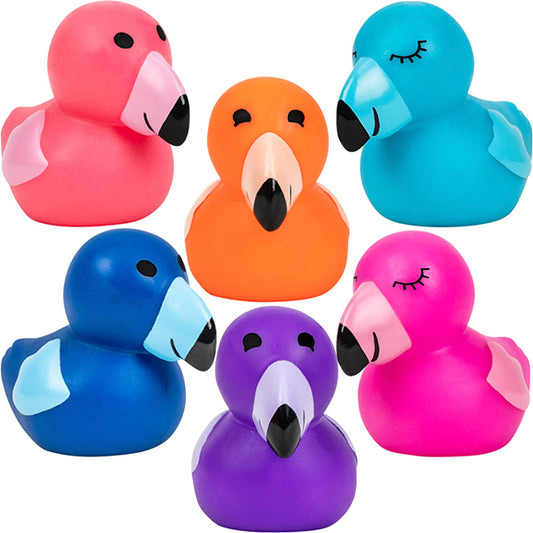Rubber Flamingo Ducks 2.5in (50 pcs)