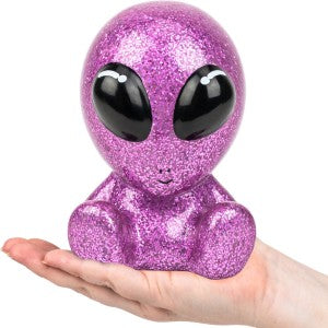 Glitter Sitting Aliens 6in (12pcs)