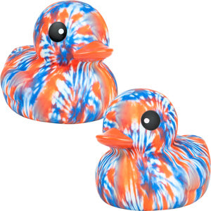 Rubber Deluxe Tie Dye Ducks 6in (12pcs)