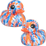 Rubber Deluxe Tie Dye Ducks 6in (12pcs)