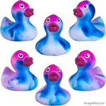 Rubber Marble Color Ducks 2in (50pcs)