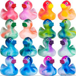 Rubber Marble Color Ducks 2in (50pcs)
