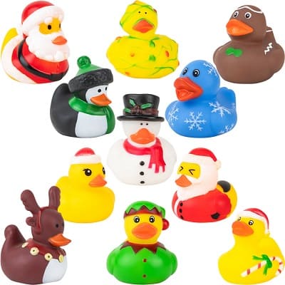 Rubber Christmas Ducks - 2in (50pcs)