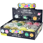 Light-Up 2.75in Glitter Ball Display Box (12pcs)