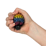 Rainbow Mesh Ball 2.5in (12pcs)