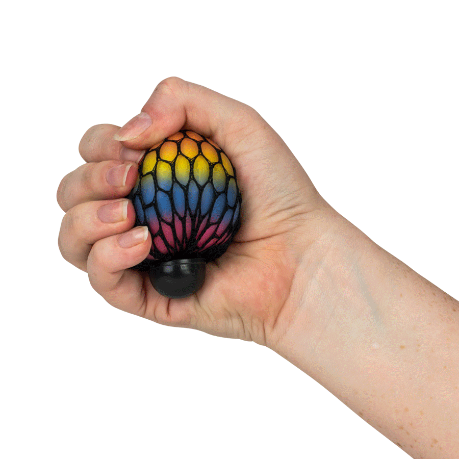 Rainbow Mesh Ball 2.5in (12pcs)