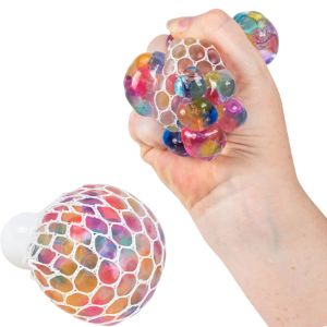 Rainbow 2.5in Mesh Bead Ball Display Box (12pcs)