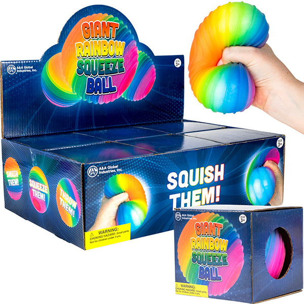 Rainbow Squeeze Flour Ball 4.33in (6pcs)
