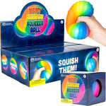 Rainbow Squeeze Flour Ball 4.33in (6pcs)