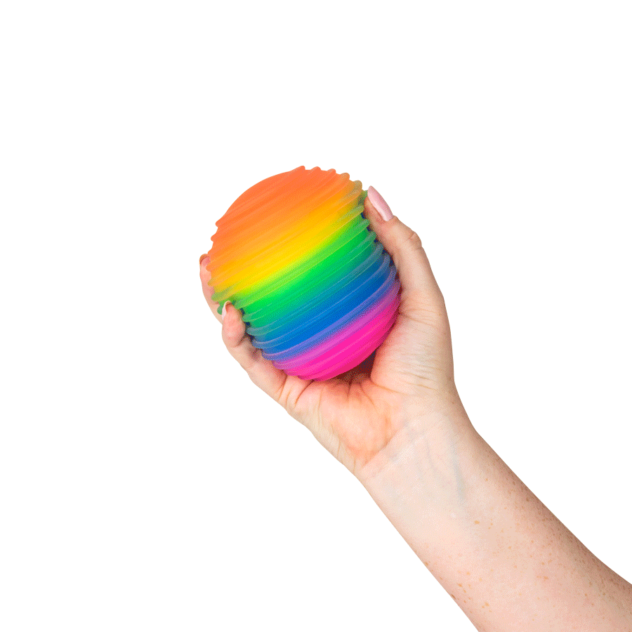 Rainbow Squeeze Flour Ball 4.33in (6pcs)