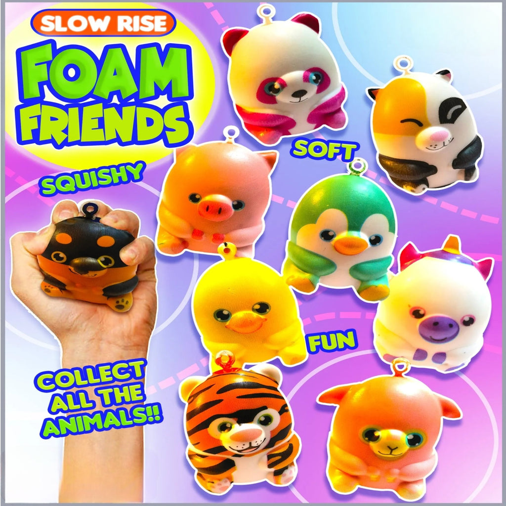 Slow Rise Foam Friends Display card