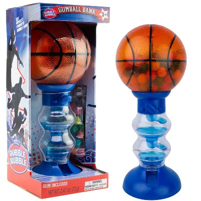 Dubble Bubble® 11in Basketball Gumball Bank w/Gumballs (6pcs)
