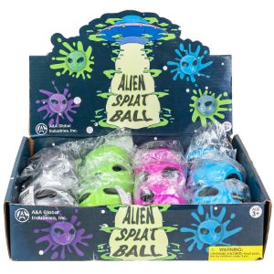 Alien Splat Ball Assorted 2.5in (12pcs)