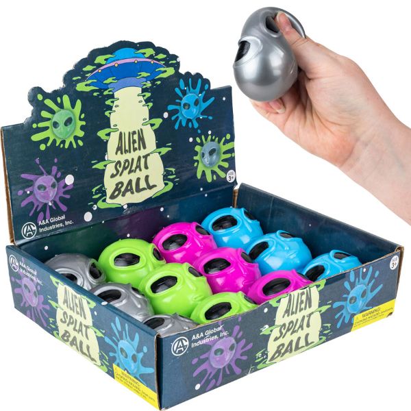 Alien Splat Ball Assorted 2.5in (12pcs)