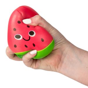 Squishy Bagged Funny Face Fruit 4.5in (12pcs)