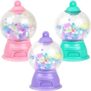 Squeezy Gumball Machine with Beads 2.5in Asst (24pcs)