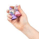 Squeezy Gumball Machine with Beads 2.5in Asst (24pcs)