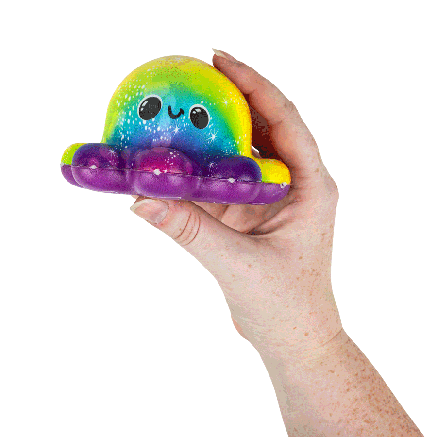 Squishy Octopus 4in Asst (12pcs)