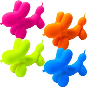 Squishy Stretchy Balloon Dog 4in Asst (24pcs)