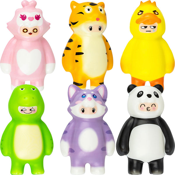Squishy Animal Costume Character 4.5in Asst (12pcs)